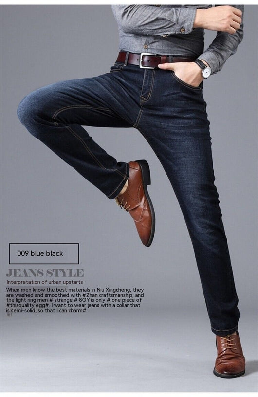 Pantalones Vaqueros Holgados Elásticos para Hombre - Corte Recto Casual - Image 34