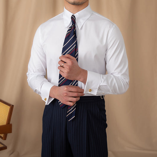 Camisa Ejecutiva de Puño Francés y Cuello Italiano - Image 11