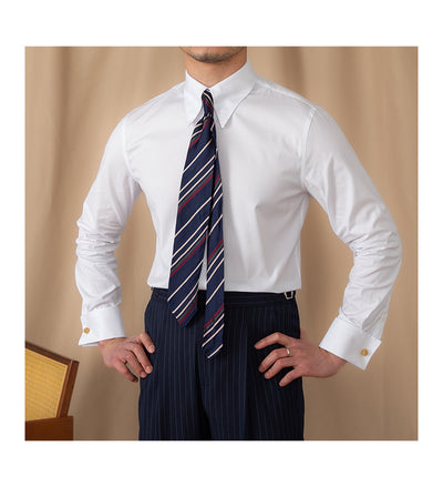 Camisa Ejecutiva de Puño Francés y Cuello Italiano - Image 21