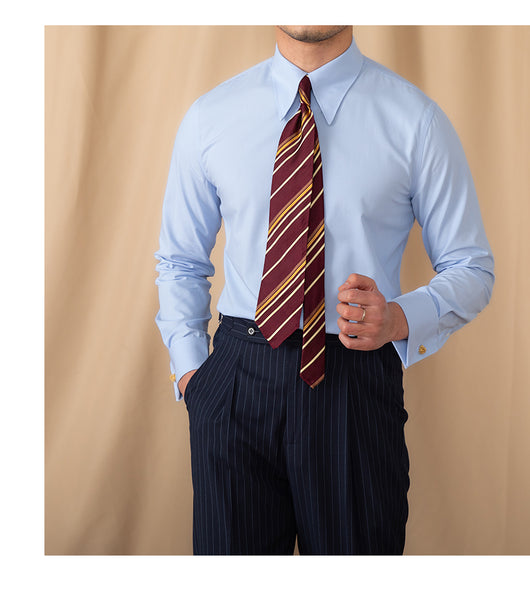 Camisa Ejecutiva de Puño Francés y Cuello Italiano - Image 26