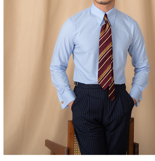 Camisa Ejecutiva de Puño Francés y Cuello Italiano - Image 28
