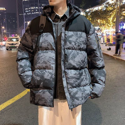 Chaqueta de Invierno Camuflada con Capucha para Hombre - Image 9