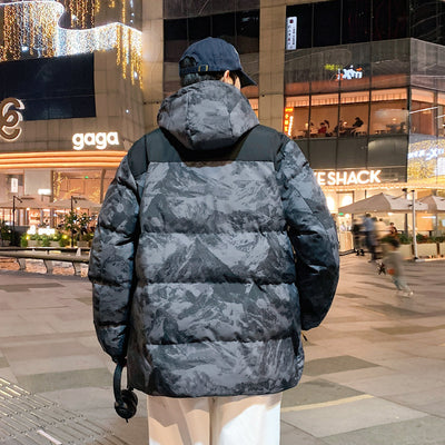 Chaqueta de Invierno Camuflada con Capucha para Hombre - Image 13
