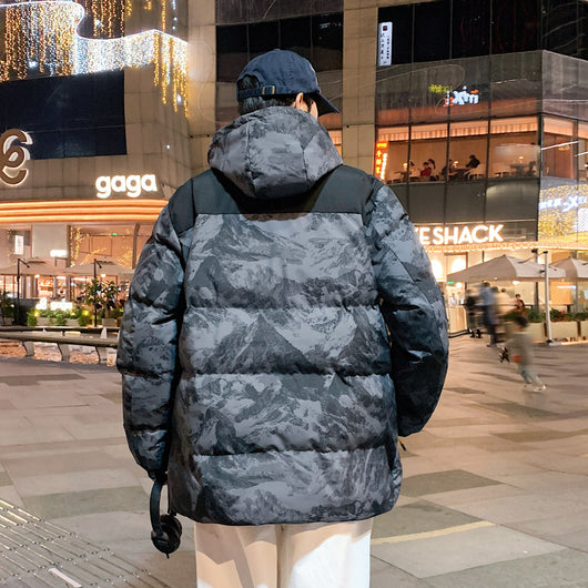 Chaqueta de Invierno Camuflada con Capucha para Hombre - Image 13