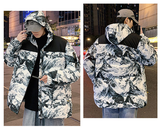 Chaqueta de Invierno Camuflada con Capucha para Hombre - Image 15