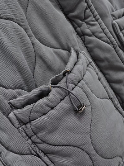 Chaleco Casual de Algodón Gris para Mujer con Cuello de Pie - Image 23