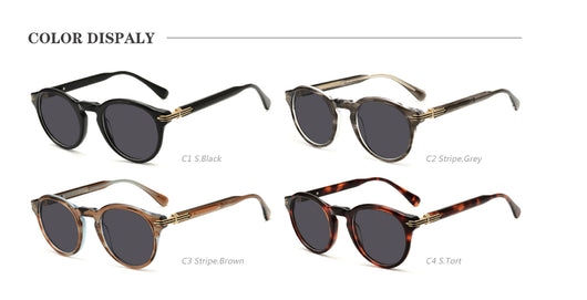 Gafas de Sol Retro Japonesas para Hombre - Montura Redonda con Protección UV - Image 15