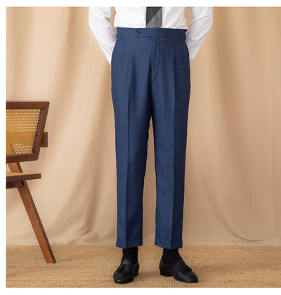 Pantalones Rectos de Cintura Alta Color Liso para Uso Diario - Image 13