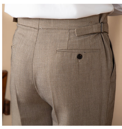Pantalones Rectos de Cintura Alta Color Liso para Uso Diario - Image 19