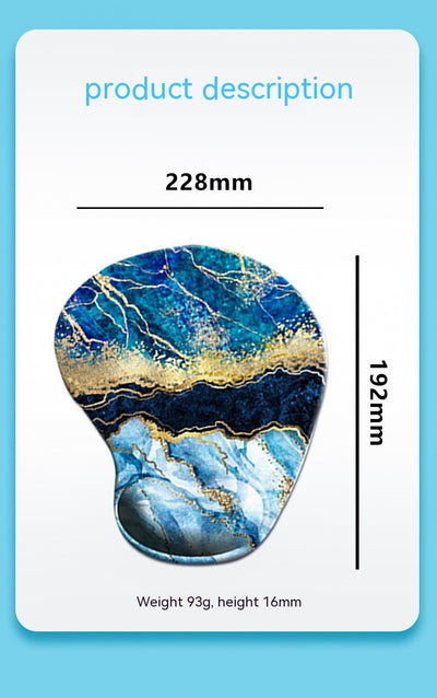 Set Completo Muñequera Ergonómica, Tapete para Teclado y Mouse con Diseño Floral - Image 21