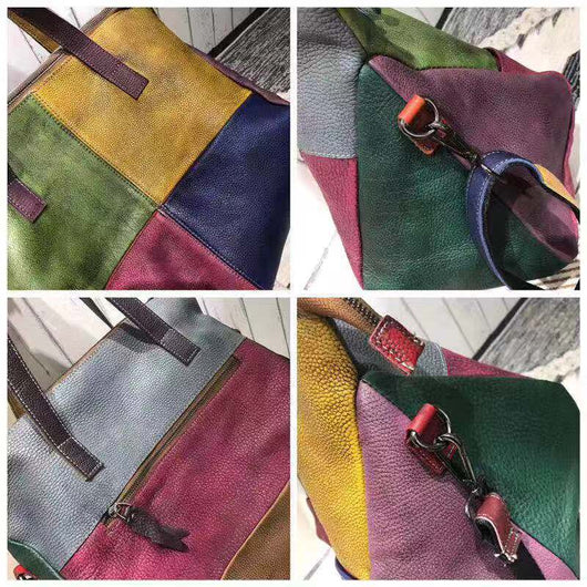 Bolsa Mensajera de Cuero Genuino Vintage con Acabado Cepillado - Image 25