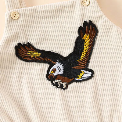 Enterizo Corto con Estampado de Águila Bordada - Image 13