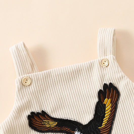 Enterizo Corto con Estampado de Águila Bordada - Image 15