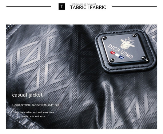 Chaqueta de Plumón para Hombre con Cuello Alzado y Mangas Tejidas - Image 36