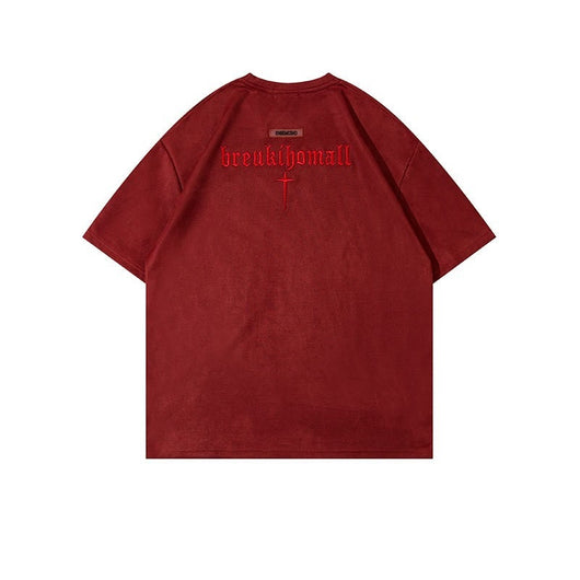 Camiseta Hombre Alfabeto Retro Bordado - Image 20