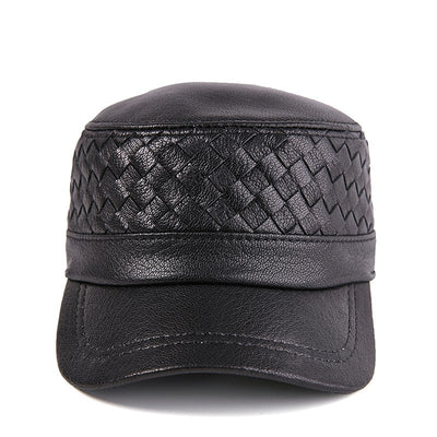 Gorra Plana de Piel de Oveja Estilo Británico para Mujer - Image 8