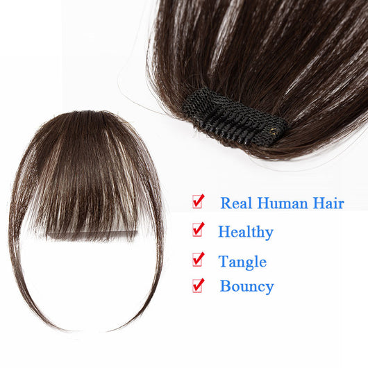 Flequillo Postizo Invisible Tejido a Mano - Reparación Natural del Rostro - Image 17