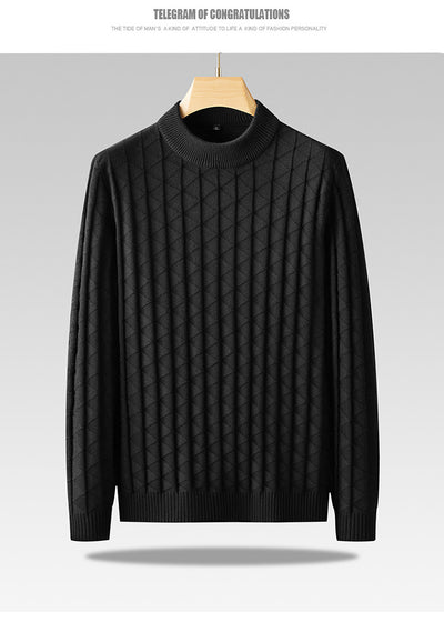 Suéter Tejido Oversize para Hombre Talla Grande Cuello Redondo - Image 20