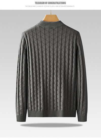 Suéter Tejido Oversize para Hombre Talla Grande Cuello Redondo - Image 23