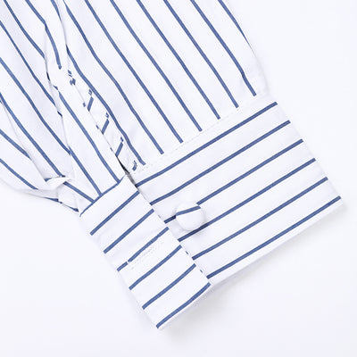 Vestido Camisero Rayas Azul Marino - Diseño Versátil y Cómodo - Image 25