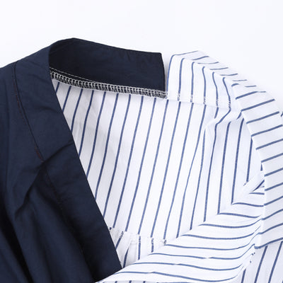 Vestido Camisero Rayas Azul Marino - Diseño Versátil y Cómodo - Image 27
