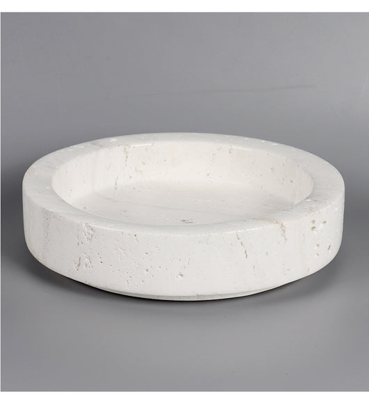 Mesa de Té Chino con Borde de Mármol y Maceta de Flores Eternas Simuladas - Image 21