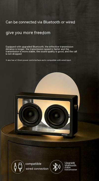 Parlante Bluetooth Retro Transparente de Alta Fidelidad - Image 8
