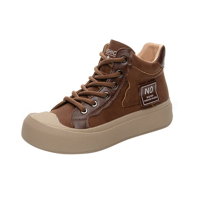 Zapatos Casuales Estilo Británico con Cordones para Mujer - Image 9