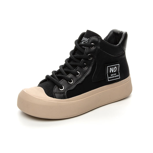 Zapatos Casuales Estilo Británico con Cordones para Mujer - Image 10