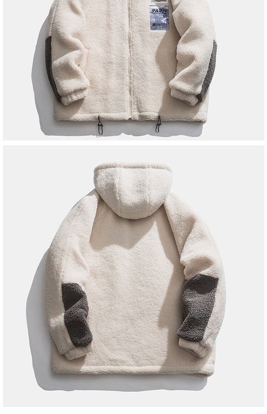 Abrigo de Invierno Acolchado con Forro de Lana de Cordero para Hombre - Image 9