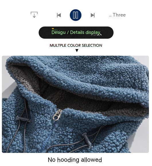 Abrigo de Invierno Acolchado con Forro de Lana de Cordero para Hombre - Image 20