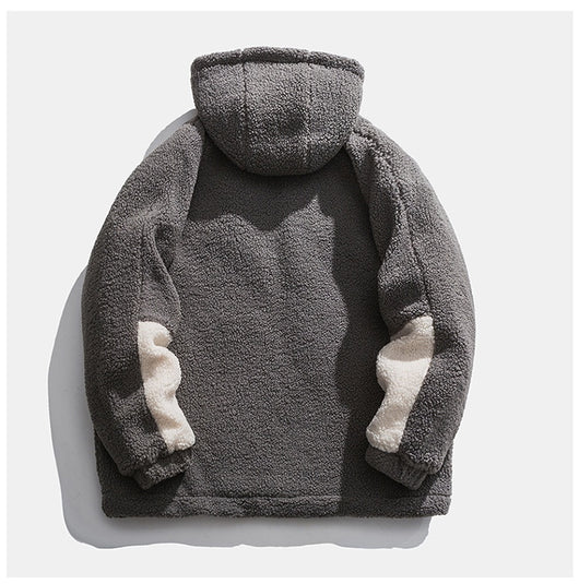 Abrigo de Invierno Acolchado con Forro de Lana de Cordero para Hombre - Image 23