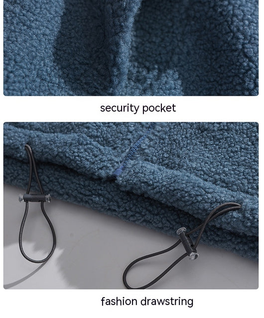 Abrigo de Invierno Acolchado con Forro de Lana de Cordero para Hombre - Image 26