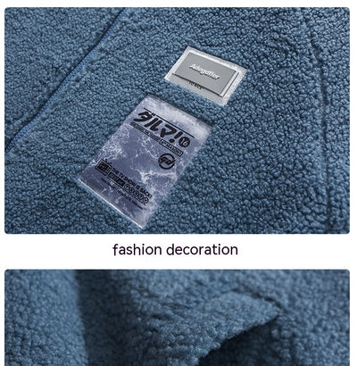 Abrigo de Invierno Acolchado con Forro de Lana de Cordero para Hombre - Image 28