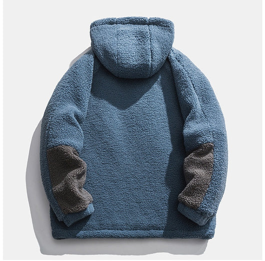 Abrigo de Invierno Acolchado con Forro de Lana de Cordero para Hombre - Image 30