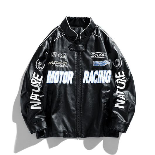 Chaqueta Motociclista Americana Acolchada de Algodón para Hombre - Otoño e Invierno - Image 11