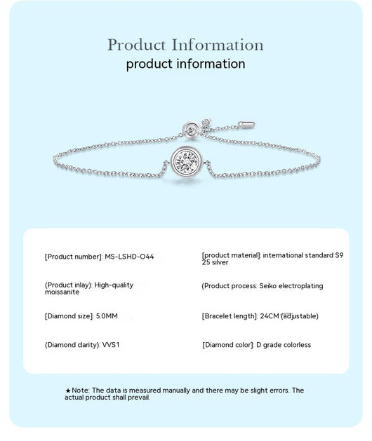 Pulsera de Plata 925 Estilo Ins con Diamantes - Diseño Minimalista y Elegante - Image 27