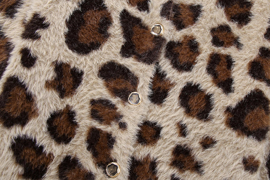 Abrigo Tejido Jacquard con Patrón Animal y Efecto Pelaje Artificial - Image 28