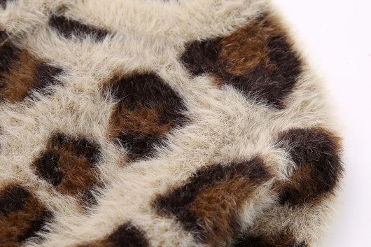 Abrigo Tejido Jacquard con Patrón Animal y Efecto Pelaje Artificial - Image 30
