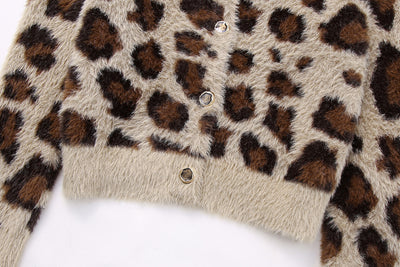 Abrigo Tejido Jacquard con Patrón Animal y Efecto Pelaje Artificial - Image 33