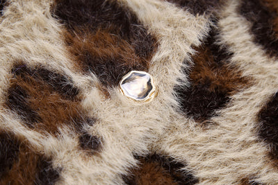 Abrigo Tejido Jacquard con Patrón Animal y Efecto Pelaje Artificial - Image 39