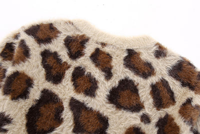 Abrigo Tejido Jacquard con Patrón Animal y Efecto Pelaje Artificial - Image 40