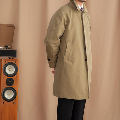 Abrigo Tipo Gabardina Business Casual de Solapa Simple - Image 10