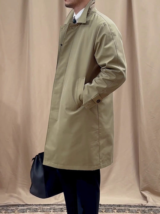 Abrigo Tipo Gabardina Business Casual de Solapa Simple - Image 11