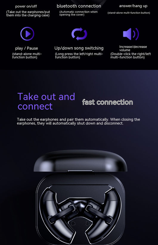 Audífonos de Conducción Ósea GW1 - Bluetooth Inalámbricos con Clip - Image 29