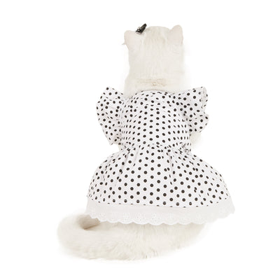 Vestido Princesa para Perro con Lunares Blanco y Negro - Image 19