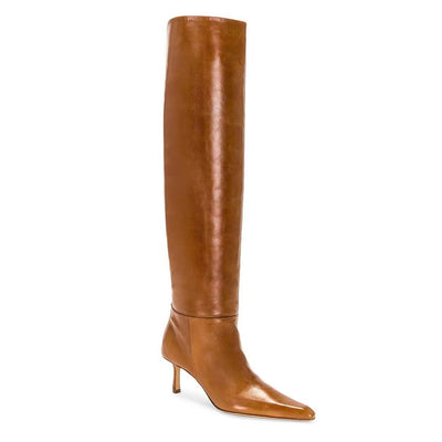 Botas Vaqueras Cuadradas con Tacón Stiletto - Estilo Casual Moderno para Mujer - Image 47