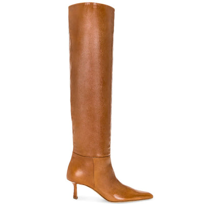 Botas Vaqueras Cuadradas con Tacón Stiletto - Estilo Casual Moderno para Mujer - Image 56