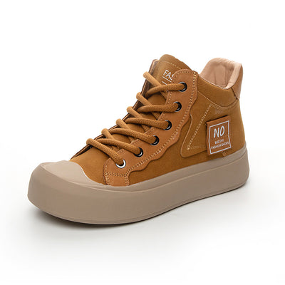 Zapatos Casuales Estilo Británico con Cordones para Mujer - Image 13