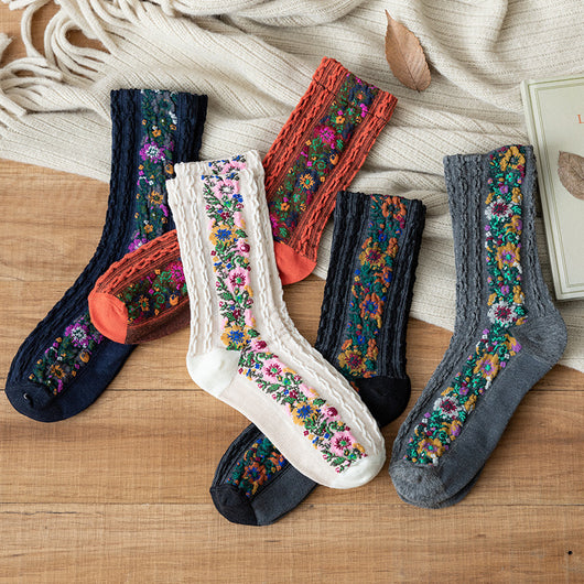 Calcetines Tubo con Patrones Étnicos - Image 19